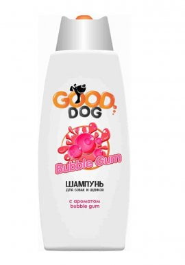 ​Good Dog Шампунь с ароматом BUBBLE GUM для собак и щенков, 250мл