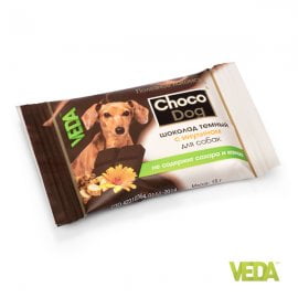 Шоколад для собак (темный с инулином) 15г Веда