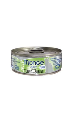 Monge Natural Cat конс. желтоперый тунец с сурими в желе, 80г/7009