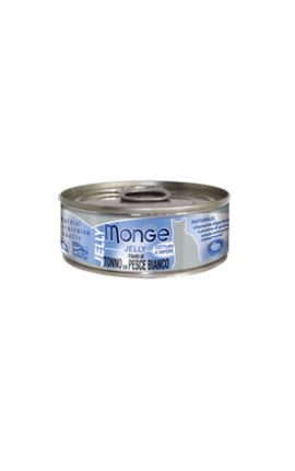 Monge Natural Cat конс. желтоперый тунец с морским карасем в желе, 80г/7030