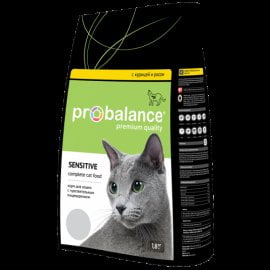 ProBalance Sensitive для кошек c чувствит. пищеварением, курица-рис, 1,8кг