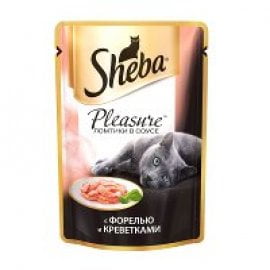 Sheba Pleasure ломтики в соусе лосось 85г