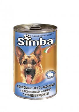 Simba Dog конс. кусочки с курицей и индейкой, 415г/0902