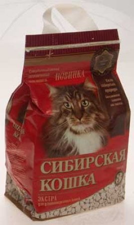Наполнитель Сибирская кошка «Экстра» д/длинношерстных, впитывающий 3л