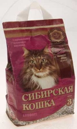 Наполнитель Сибирская кошка «Комфорт», впитывающий 5л