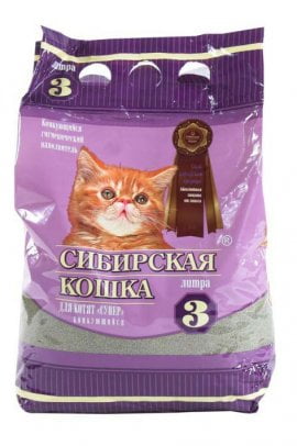 Наполнитель Сибирская кошка для Котят "Супер" комкующийся 3л