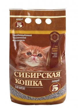 Наполнитель Сибирская кошка для "Котят" впитывающий 5л