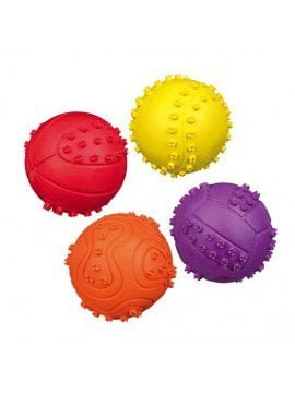 Каучуковый мячик с шипами для массажа десен - 6 см