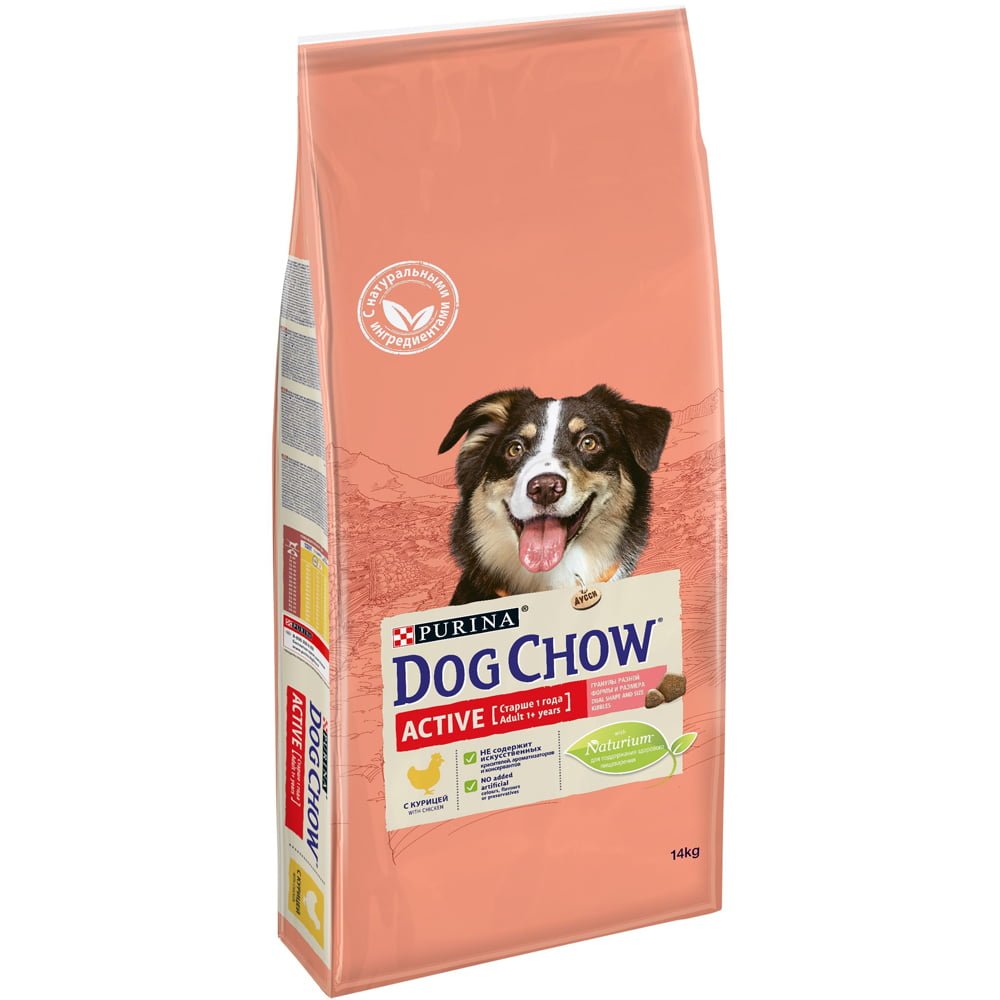 Dog Chow Active с курицей, 14кг