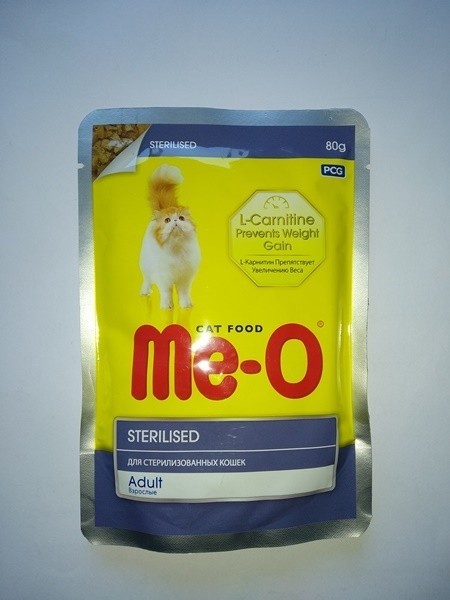 Me-O пауч для Стерилизованных кошек, 80 г