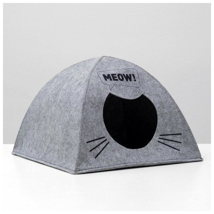 Домик для животных "Палатка Meow", войлок 38*28*38см