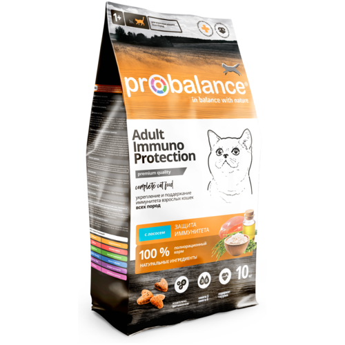 Корм ProBalance Adult Immuno Protection сухой для кошек, курица/индейка, 400гр (6523)